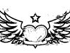 Heart with wings